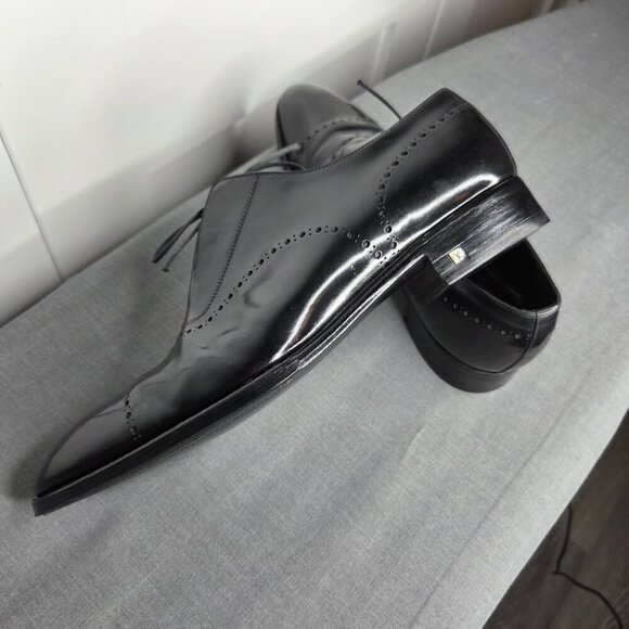 Men\'s Louis Vuitton Vintage Black Leather Cap-Toe RARE Oxfords - Size 9.5 COA main image 5